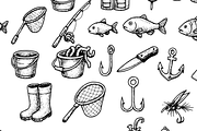 Fishing Gear and Fish Collection, an Object Graphic by RT Studio (Thumbnail 4 of 4)