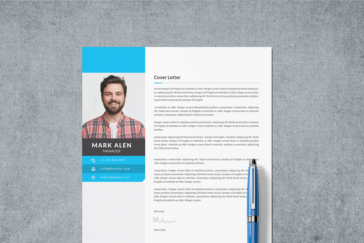 Professional Resume/CV Template, a Resume Template by designSultan (Photo 2 of 2)