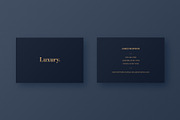 Luxury Business Cards (3x), a Business Card Template by Minimal Shop (Thumbnail 4 of 4)