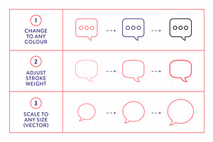 Speech Bubble Icons