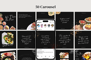 Food Instagram Marketing Templates