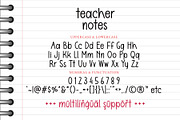 Teacher Notes - Handwritten Font, a Handwritten Font by Airotype (Thumbnail 7 of 8)