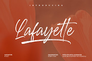 Lafayette, a Script Font by din-studio.com (Thumbnail 1 of 15)