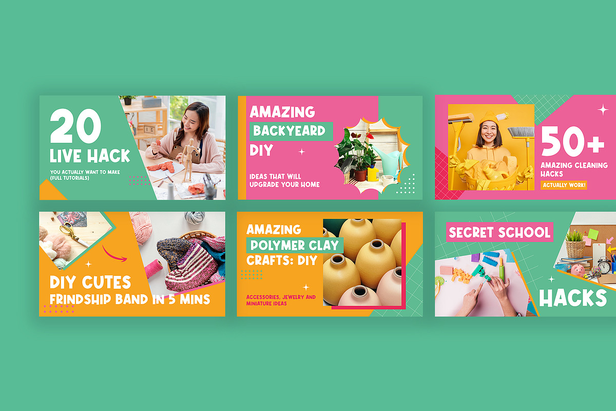 Creative DIY Youtube Thumbnail, a Social Media Template by Neermana (Photo 2 of 2)