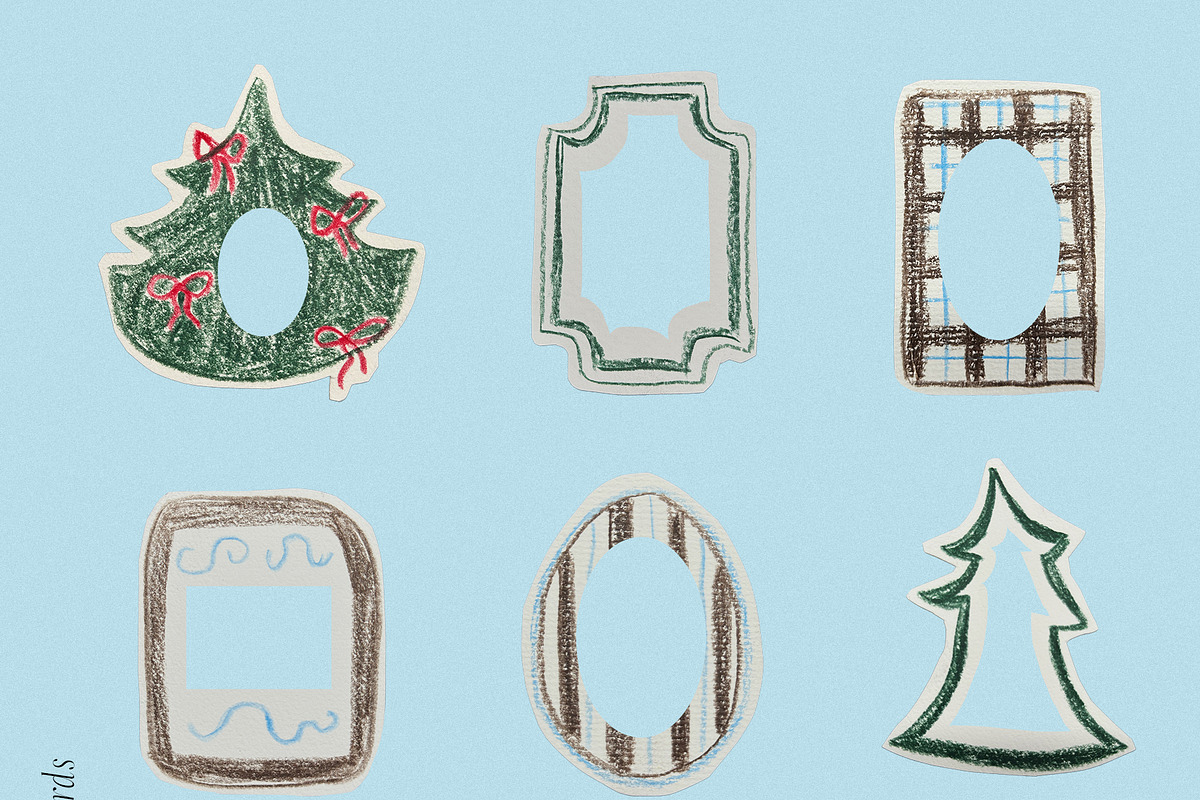 Paper Cut Christmas Frames & Cards, an Object Graphic by divanovskaya_nv (Photo 13 of 18)