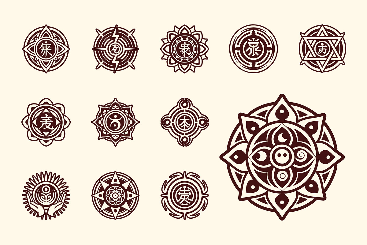 Reiki Symbols, a Solid Icon by Creative Stall (Photo 5 of 9)