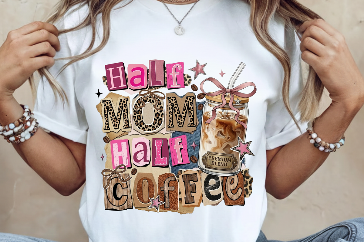 Half Mom Half Coffee PNG, Retro Mama, a Graphic by Vector Portal (Photo 5 of 8)