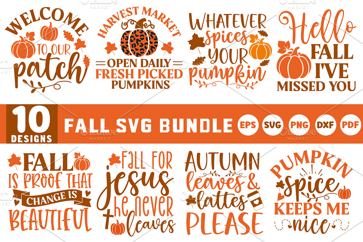 Fall SVG Bundle, a Graphic by Designer302 | Creative Market