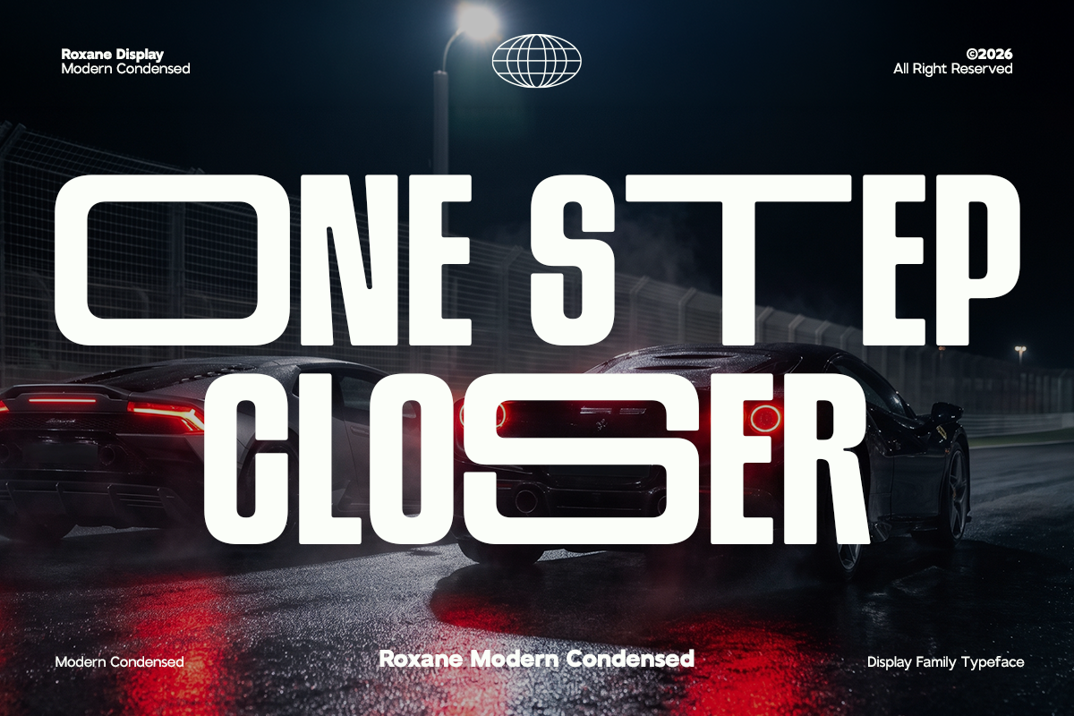 GC Roxane – Modern Display Condensed, a Sans Serif Font by Glyphonic (Photo 9 of 15)