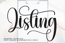 Listing | Script Font