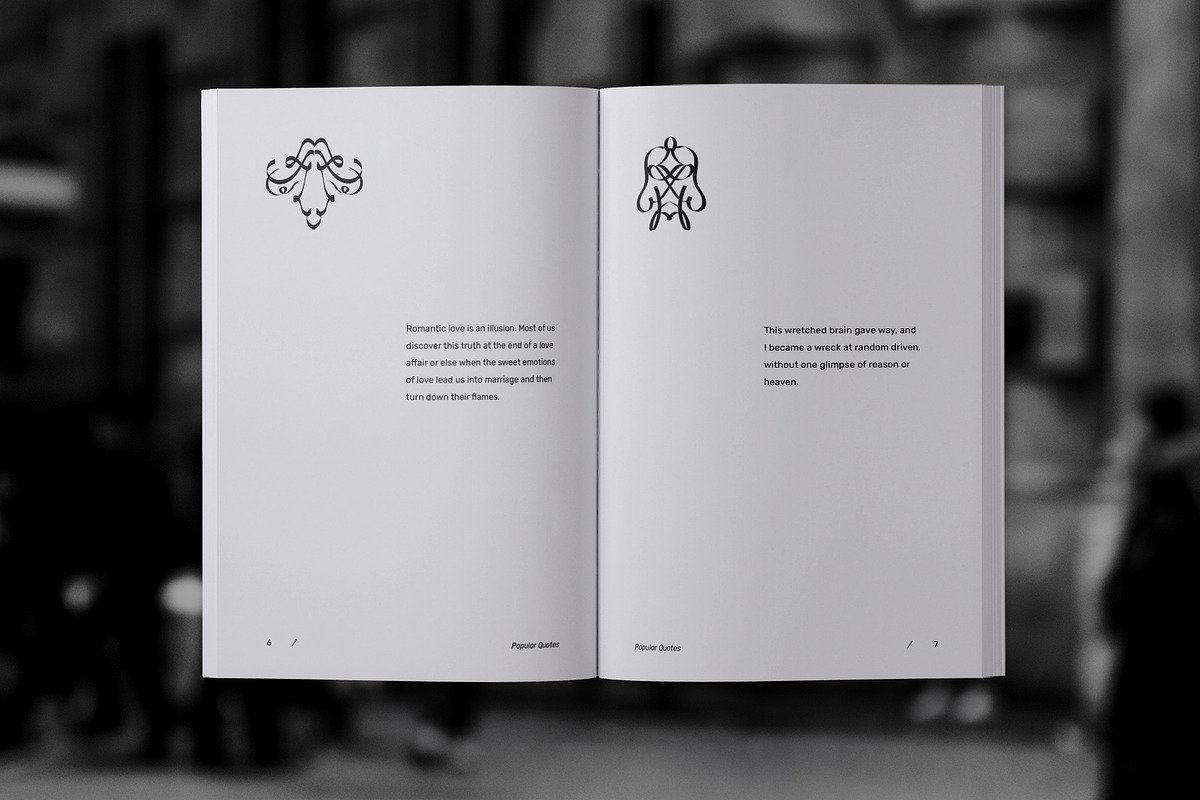 Simple Quotes Book Template, a Stationery Template by Meknya (Photo 5 of 13)