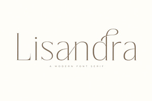 Lisandra A Modern Font Serif