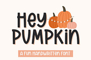 Hey Pumpkin, Cute Handwritten Font, a Sans Serif Font by Designing Digitals (Thumbnail 1 of 8)