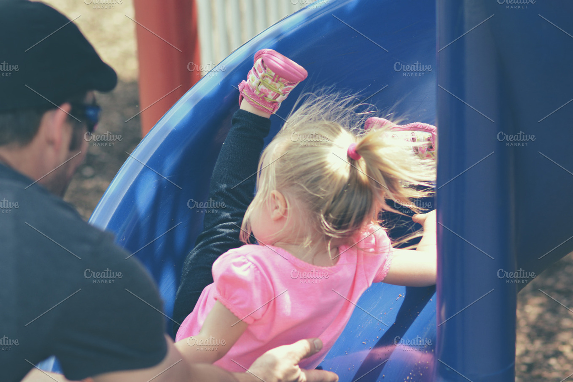 Slide Containing Slide Playground And Daddy