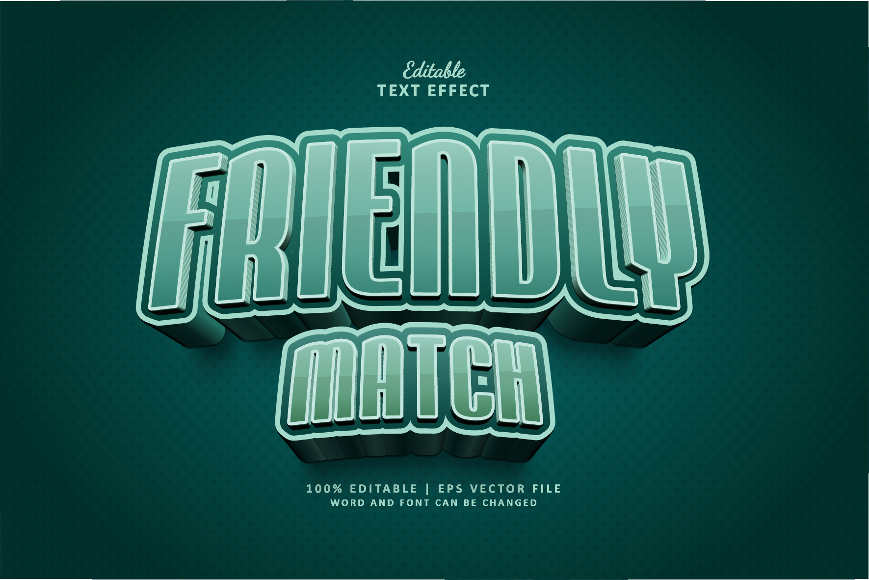 Text Effect Friendly Match, a Layer Style Add-On by Navy Graphic