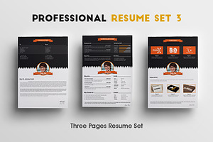 Professional Resume Set 3