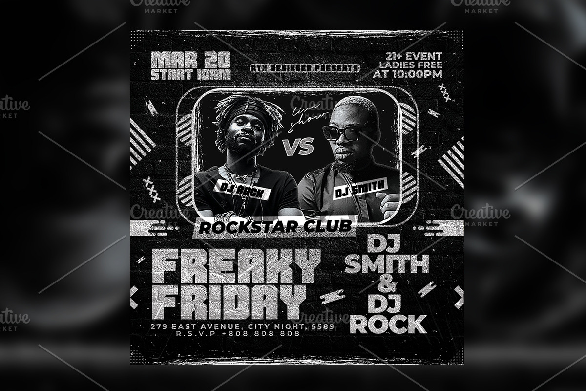 Night Club flyer Template, a Flyer Template by RTXdesinger99 (Photo 2 of 3)