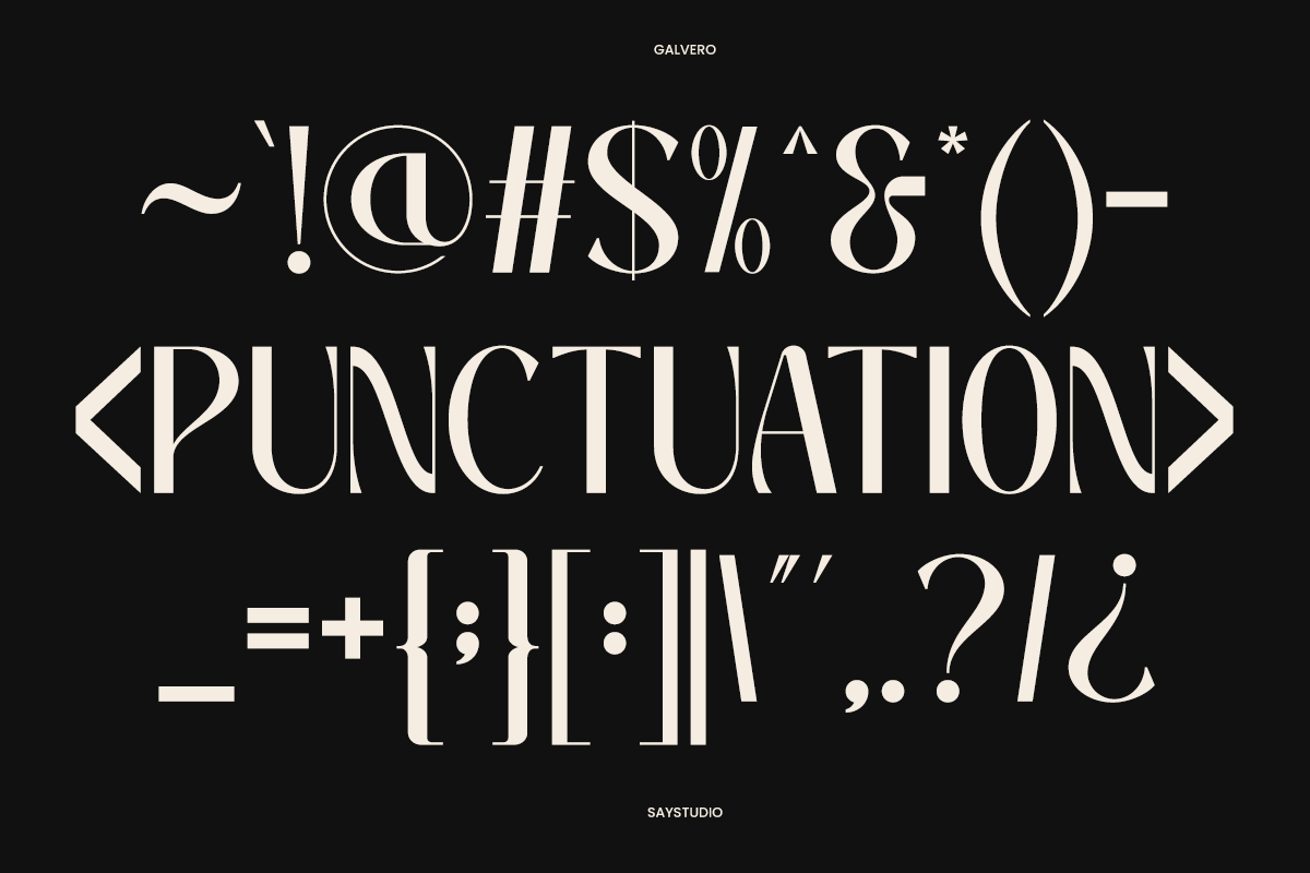 Galvero – Decorative Family Font, a Sans Serif Font by Say Studio (Photo 9 of 9)