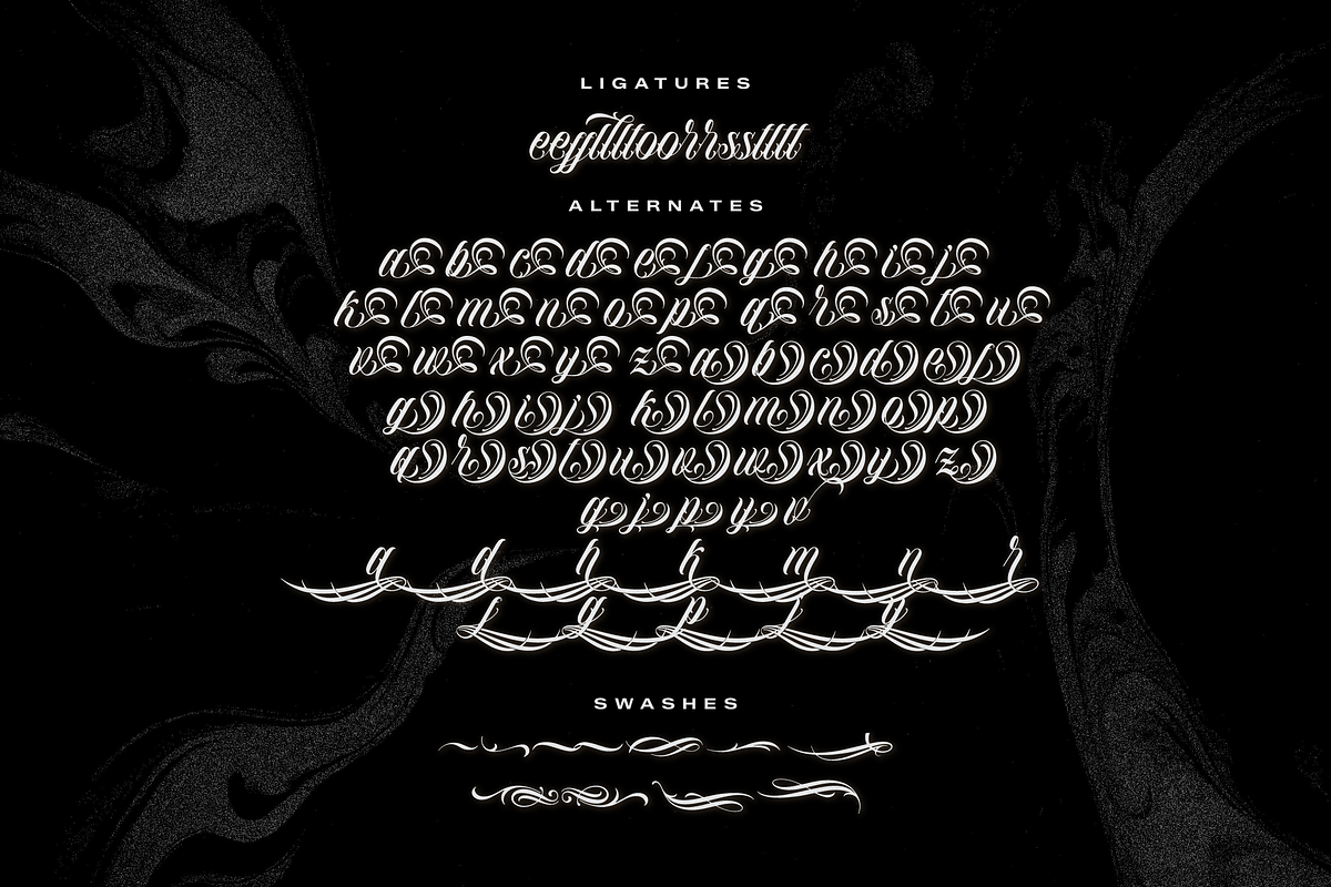 Bellvira Tattoo | Script Tattoo, a Blackletter Font by Denustudios (Photo 12 of 12)