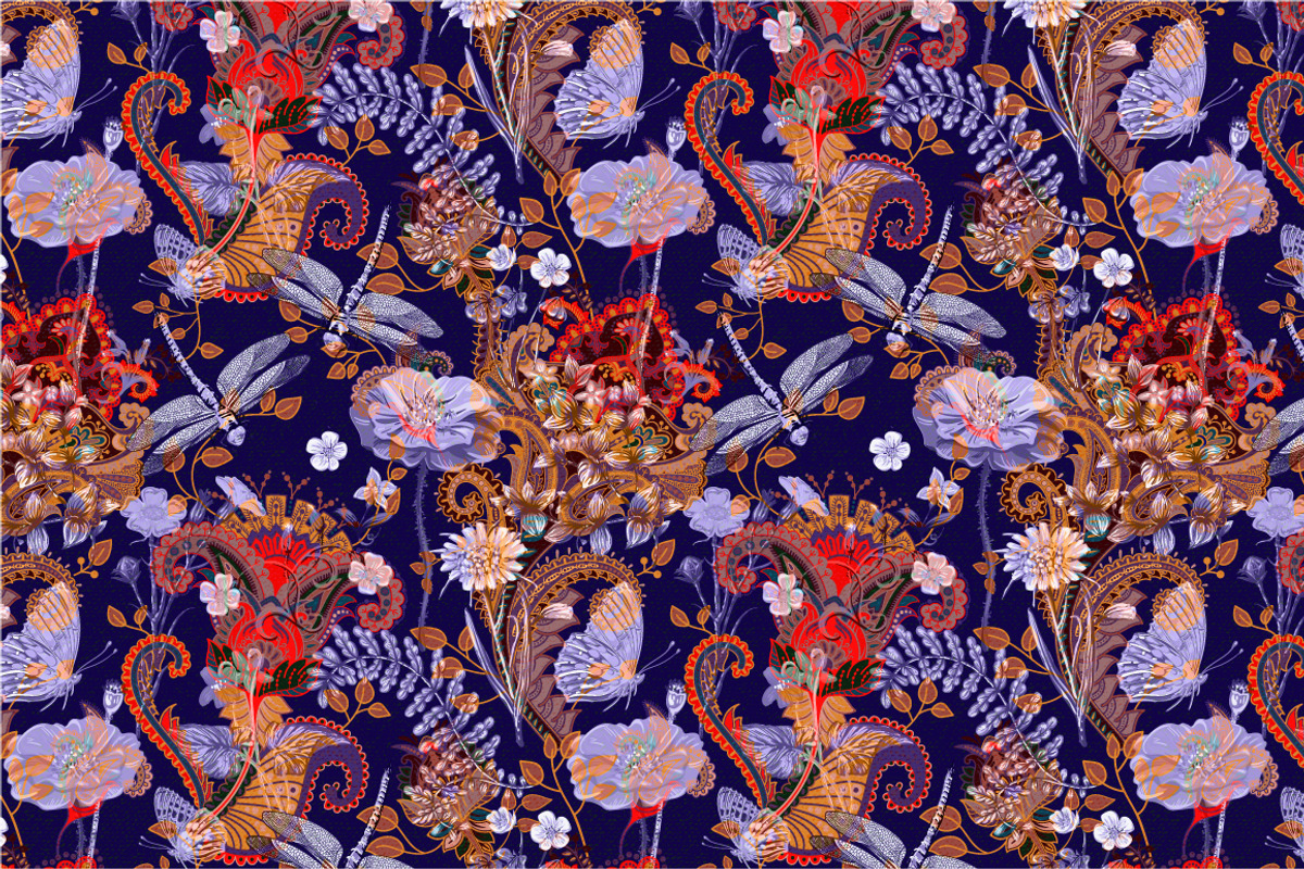 5 Seamless floral patterns, a Pattern Graphic by Sunny_Lion (Photo 4 of 6)