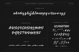 Black Diamond Handlettering Bold