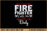 My Favorite Firefighter Call Me Dady, an Illustration by Handy Arts Studio (Thumbnail 1 of 3)