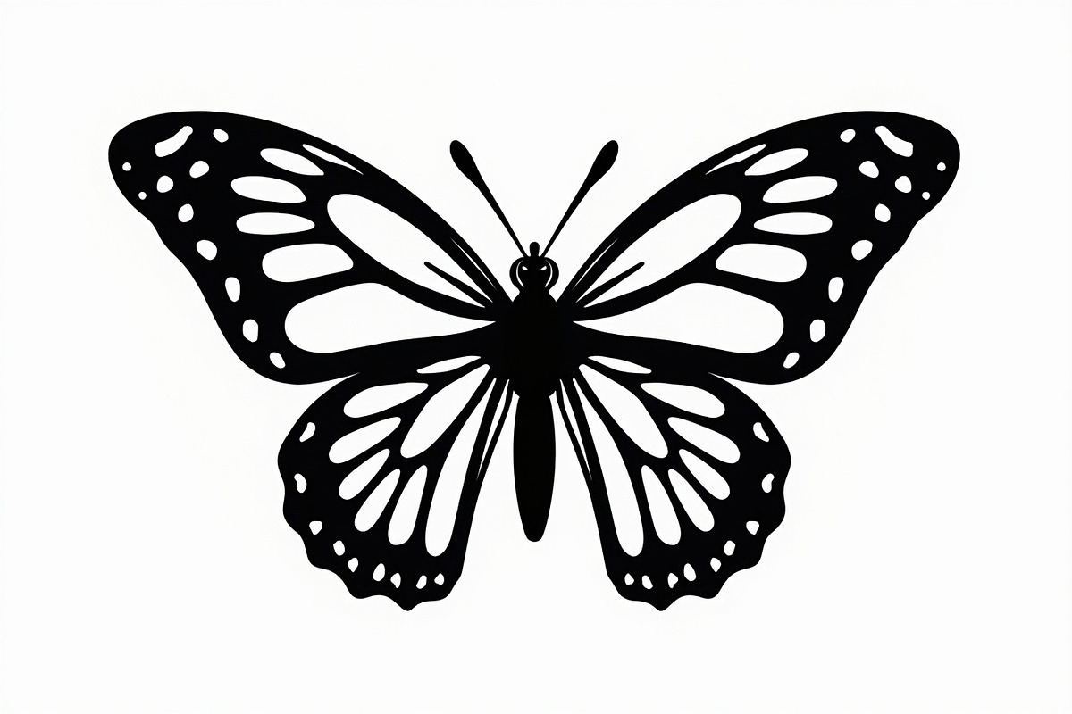 butterfly laser cut design, an Illustration by BIPLOB EXPERT (Photo 5 of 13)