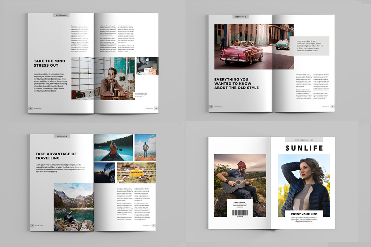 Minimal Lifestyle Magazine Template, a Magazine Template by xtratimebd (Photo 3 of 4)
