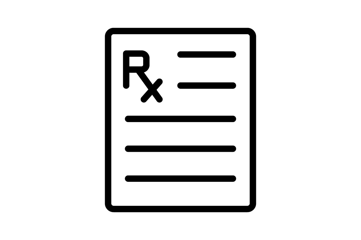 Rx icon, an Outline Icon by Sumberpangan