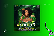 African Party Flyer Canva Template, a Flyer Template by PeetalyStudioDesigns (Thumbnail 3 of 5)
