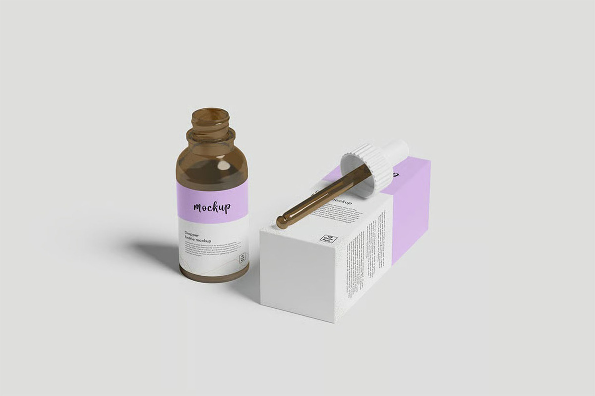 Dropper Bottle Mockup, a Packaging Mockup by zpackcreative (Photo 4 of 7)