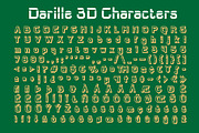 Darille 3D, a Sans Serif Font by Craft Supply Co. (Thumbnail 8 of 8)