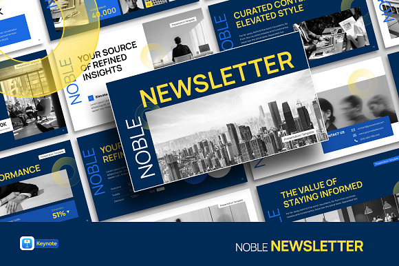 Noble Newsletter Keynote preview 5