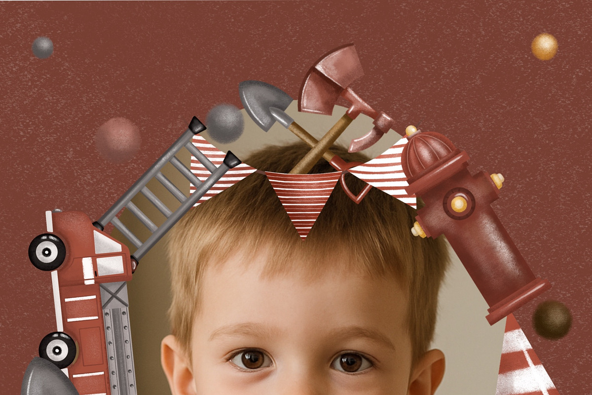 Fire station- children collection, an Animal Illustration by Linerisyart (Photo 5 of 15)