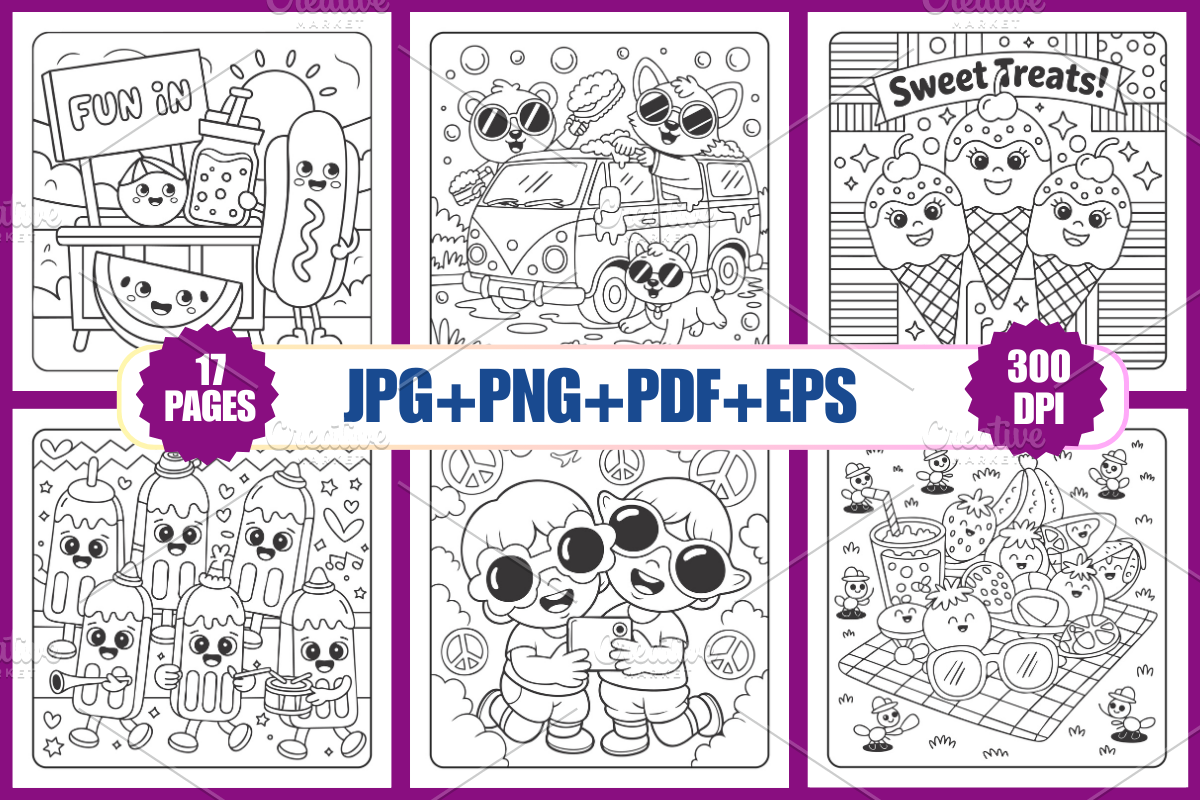 Summer Fun For Adults Vol-01, a Seasonal Illustration by Coco Bloom (Photo 2 of 3)
