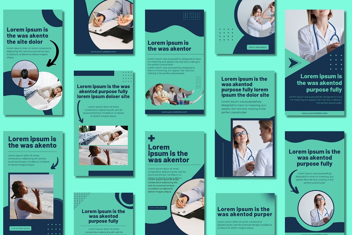 Health Story Canva Templates, a Templates & Theme by BoontenStudio (Photo 3 of 8)