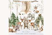 Hunting and fishing birthday, an Animal Illustration by Invite to Clipart (Thumbnail 1 of 10)
