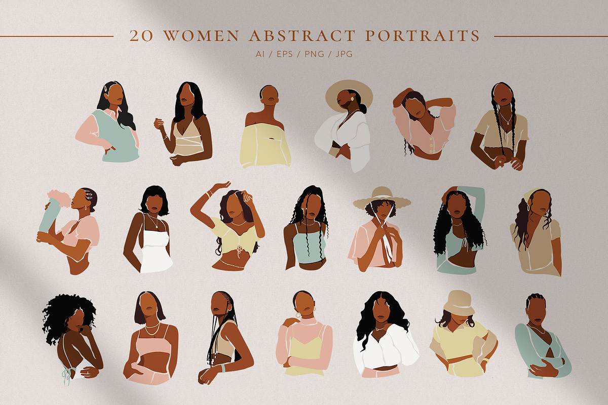 Women Abstract Illustrations part II, a Decorative Illustration by TiriCo (Photo 4 of 12)