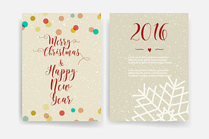Christmas card templates. Invitation