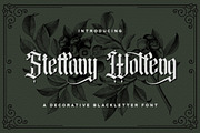 Steffany Wolfeng - Blackletter Font, a Blackletter Font by StringLabs (Thumbnail 1 of 10)
