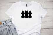 Fence Silhouette SVG #2, an Object Illustration by newminddesign (Thumbnail 2 of 10)