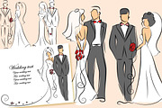 Wedding couples, a Decorative Illustration by Virinaflora (Thumbnail 2 of 4)
