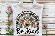 Be Kind Leopard Rainbow Sublimation, a Work Illustration by CraftArtStudio (Thumbnail 2 of 4)