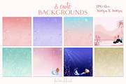 Adorable mermaid collection, an Illustration by Fantom Fifi Art (Thumbnail 4 of 7)