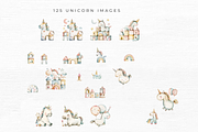 Cute Unicorn Clipart,, an Object Graphic by EllyandLima (Thumbnail 9 of 11)