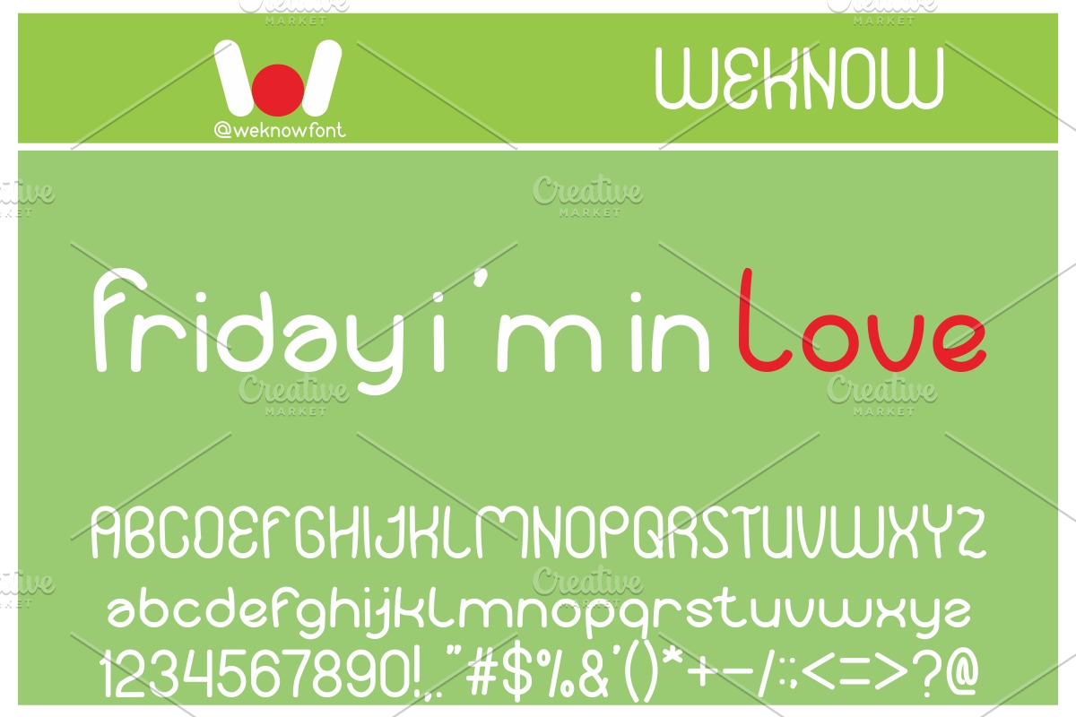 your smile font, a Font by weknow (Photo 5 of 5)