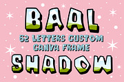 Baal Shadow Font Custom Canva Frames, a Device Mockup by DREAMs Soul G. (Thumbnail 1 of 4)