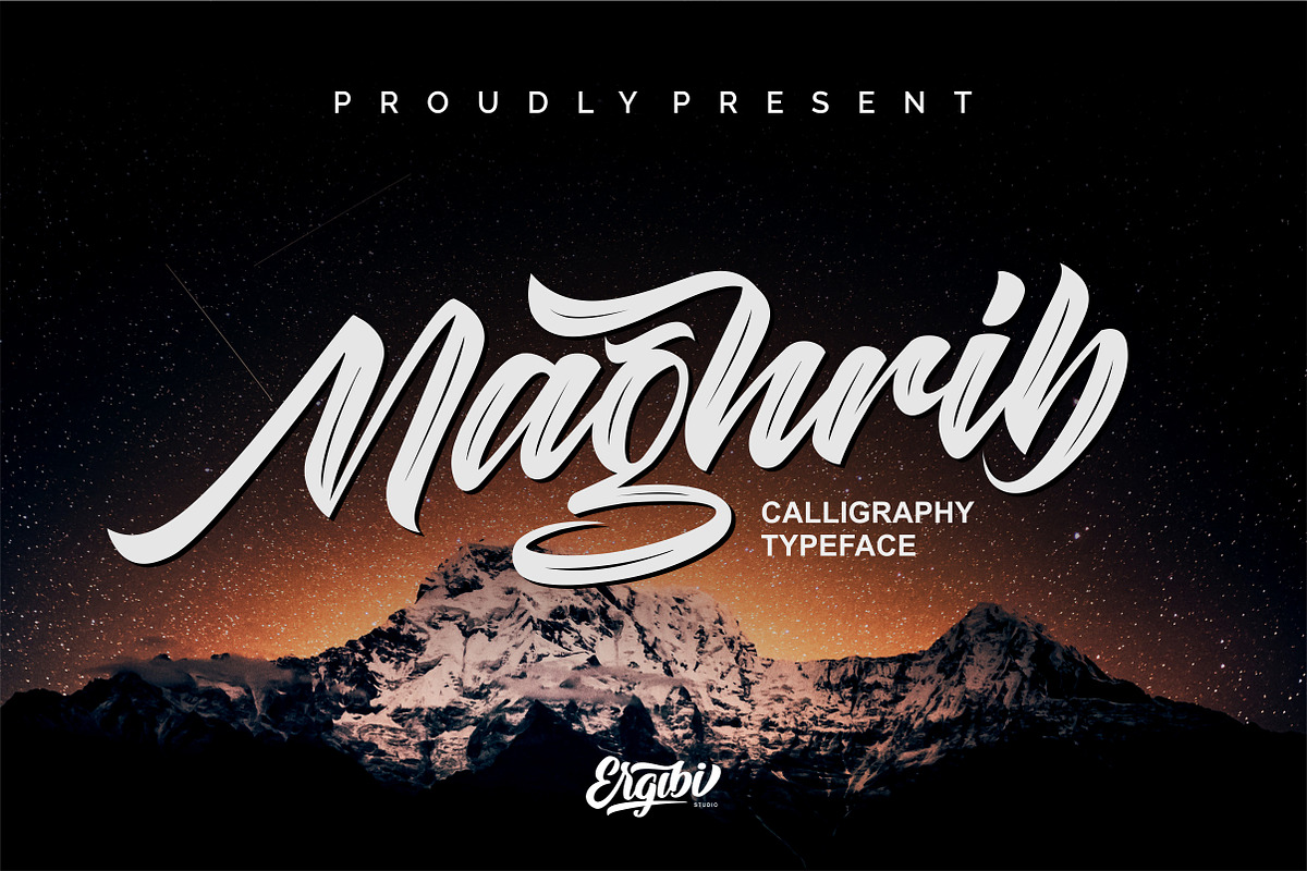 Maghrib - Calligraphy Typeface