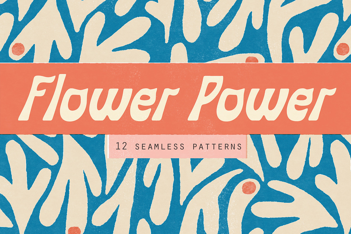 Flower Power pattern set, a Pattern Graphic by Nicetoseeya (Photo 1 of 11)