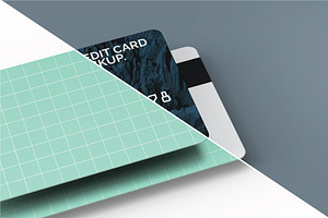 Closeup On Credit Card Mockup